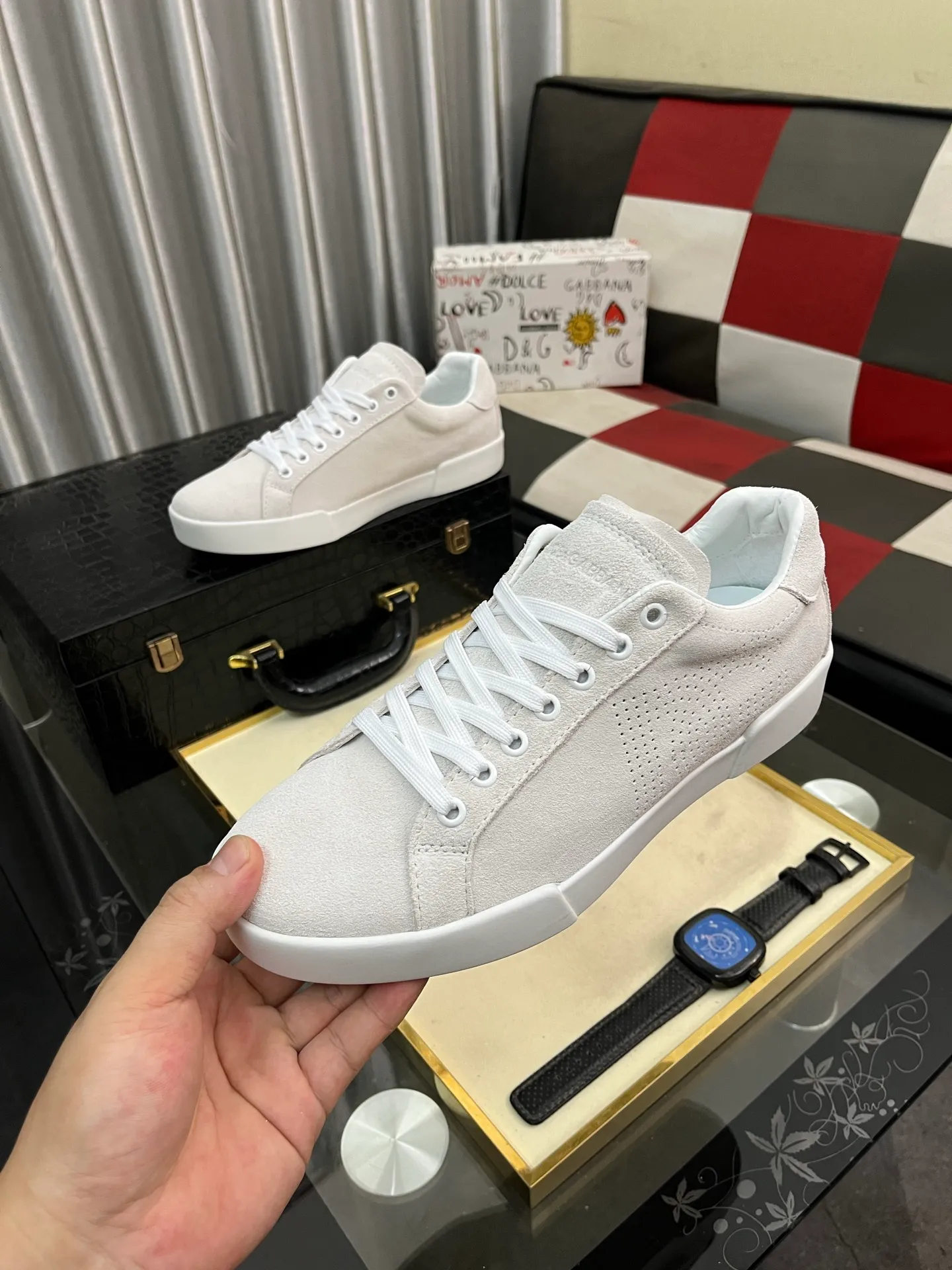 Men's shoes 💰420⌚️⌚️【Dg～】Men's casual shoes 2025z cabinet sales simultaneously 🔶Size: 35-46#️⃣ 🔷1 color🔜The upper is made of multi-material splicing ➕Genuine leather lining, comfortable and breathable, sole: original comfortable and wear-resistant outsole, ⚠️real thing📱photographed🎬real thing is better📢📢📢